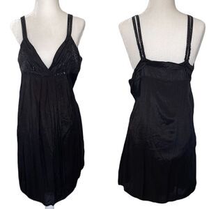 Vintage Free People Embellished 100% Cotton Slip Dress